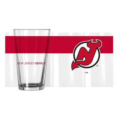 New Jersey Devils 16oz Colorblock Pint Glass