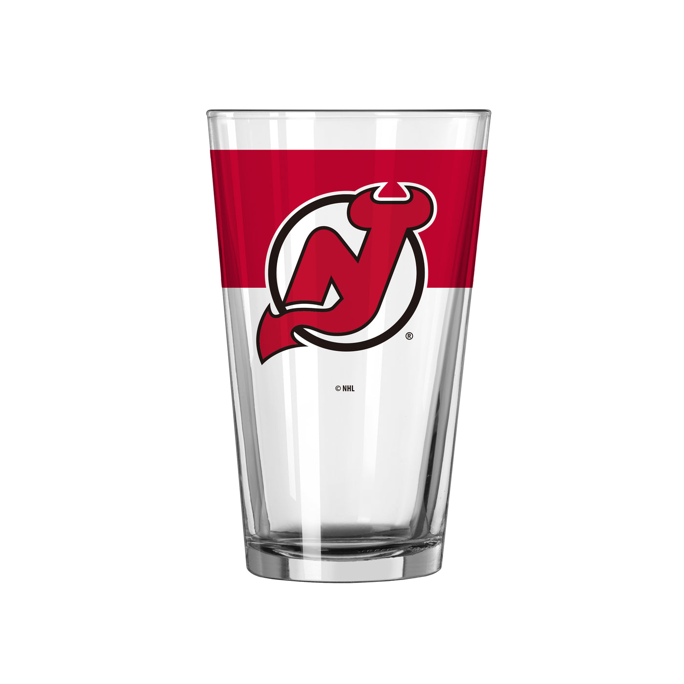 New Jersey Devils 16oz Colorblock Pint Glass
