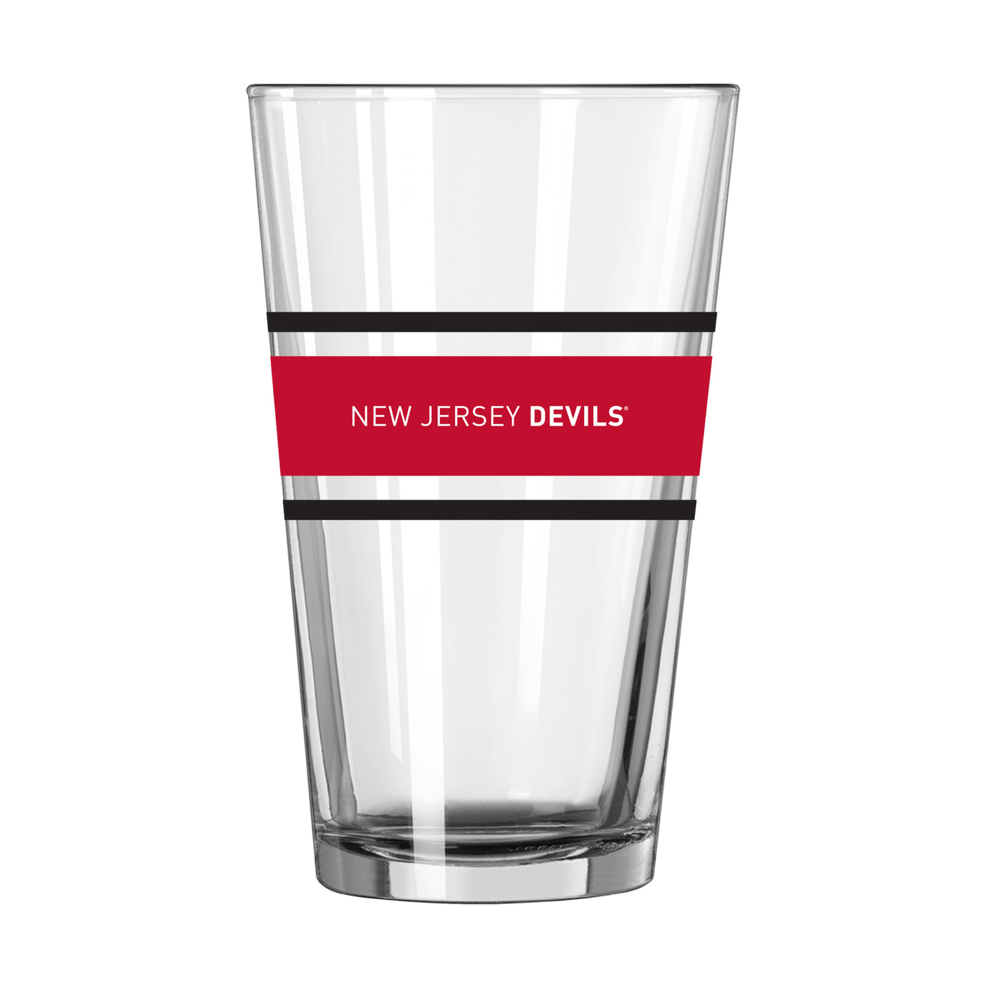 New Jersey Devils 16oz Stripe Pint Glass