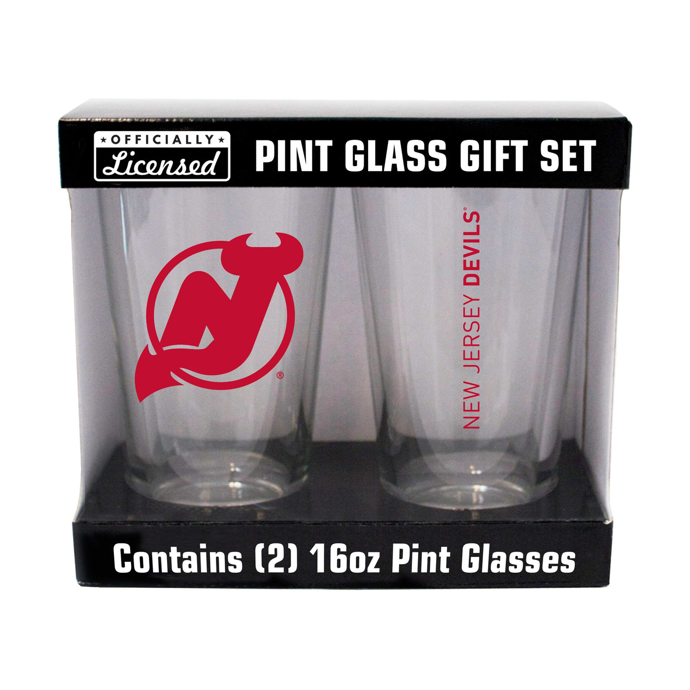 New Jersey Devils 16oz Gameday Pint Glass 2 Pack
