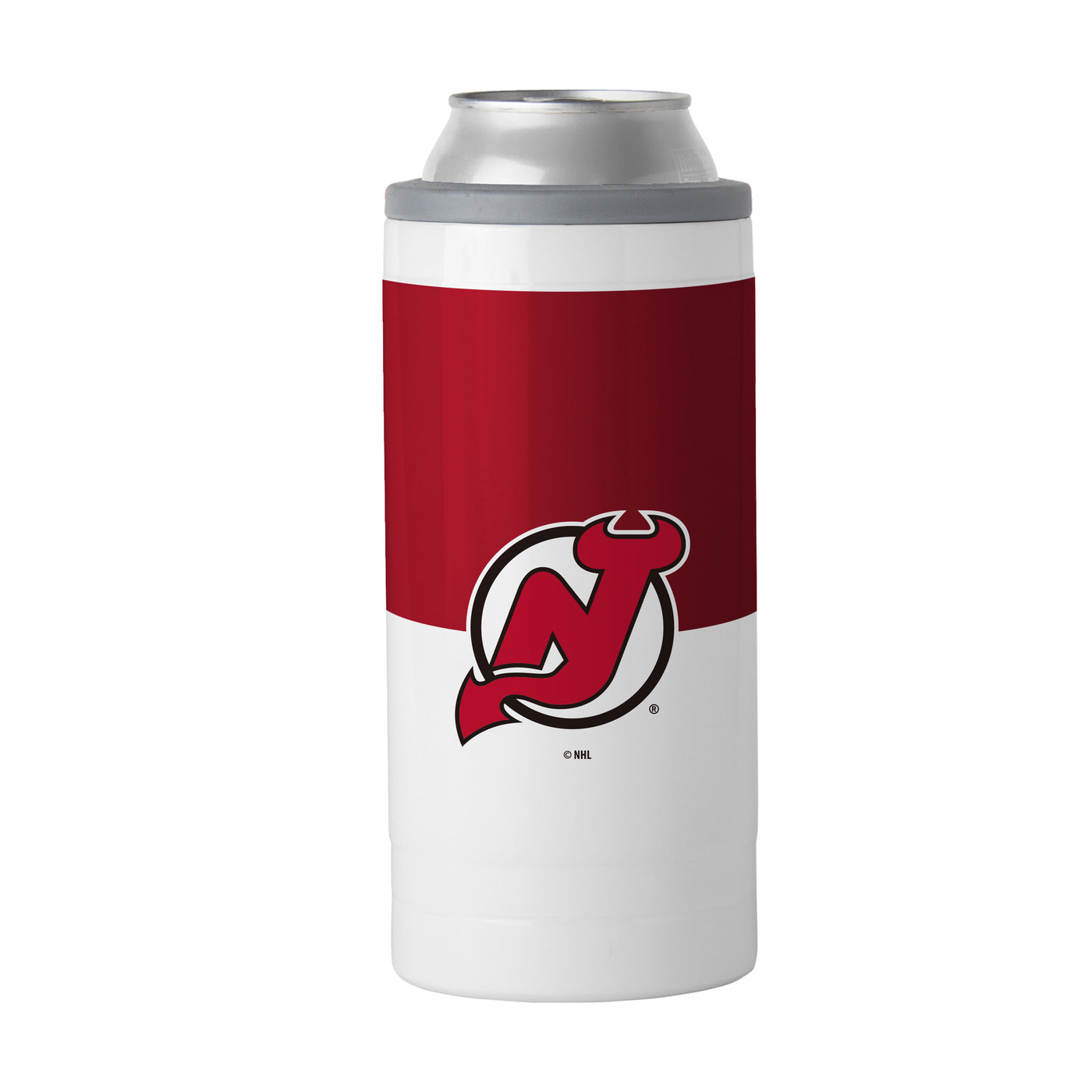 New Jersey Devils 12oz Colorblock Slim Can Coolie