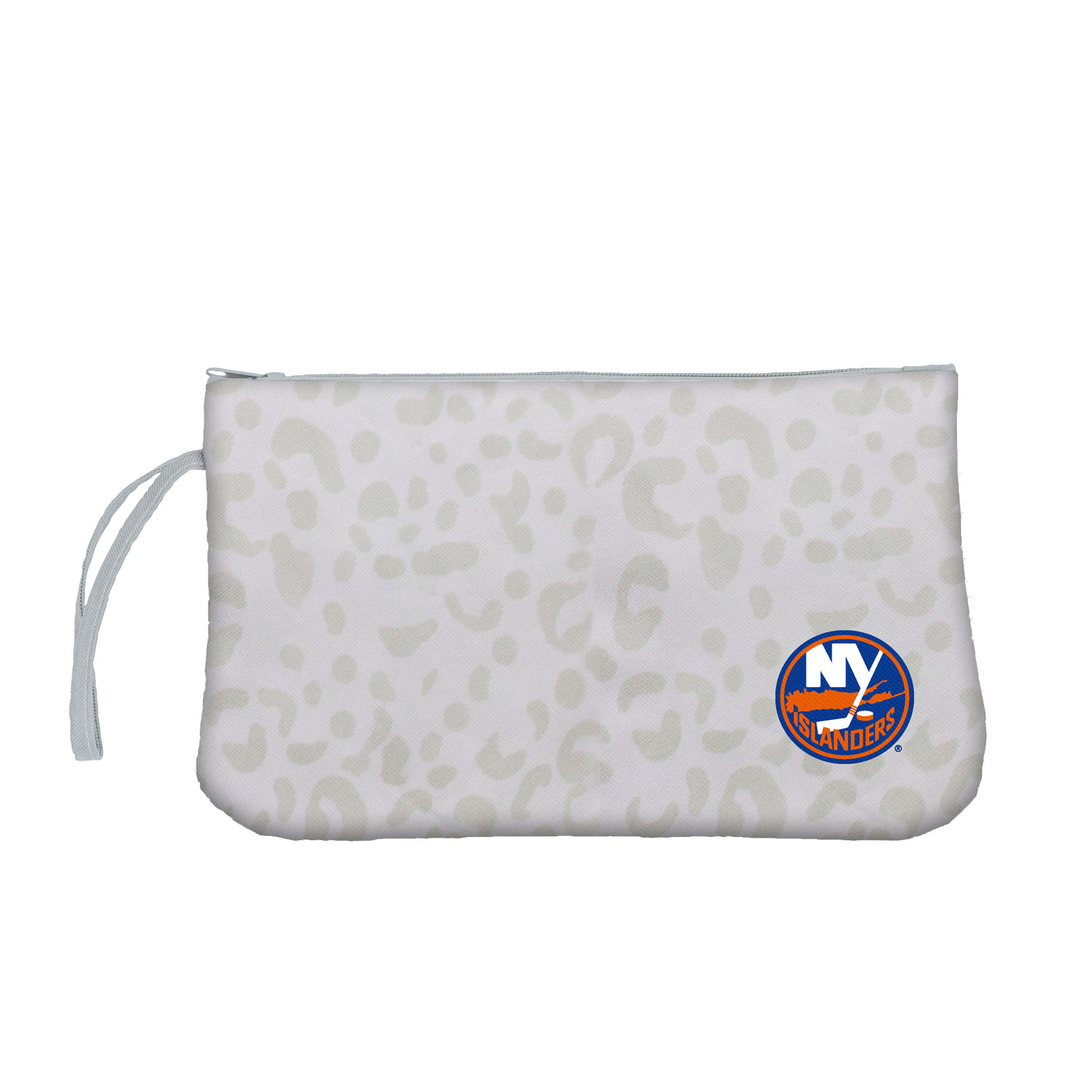 NY Islanders Leopard Print Wristlet