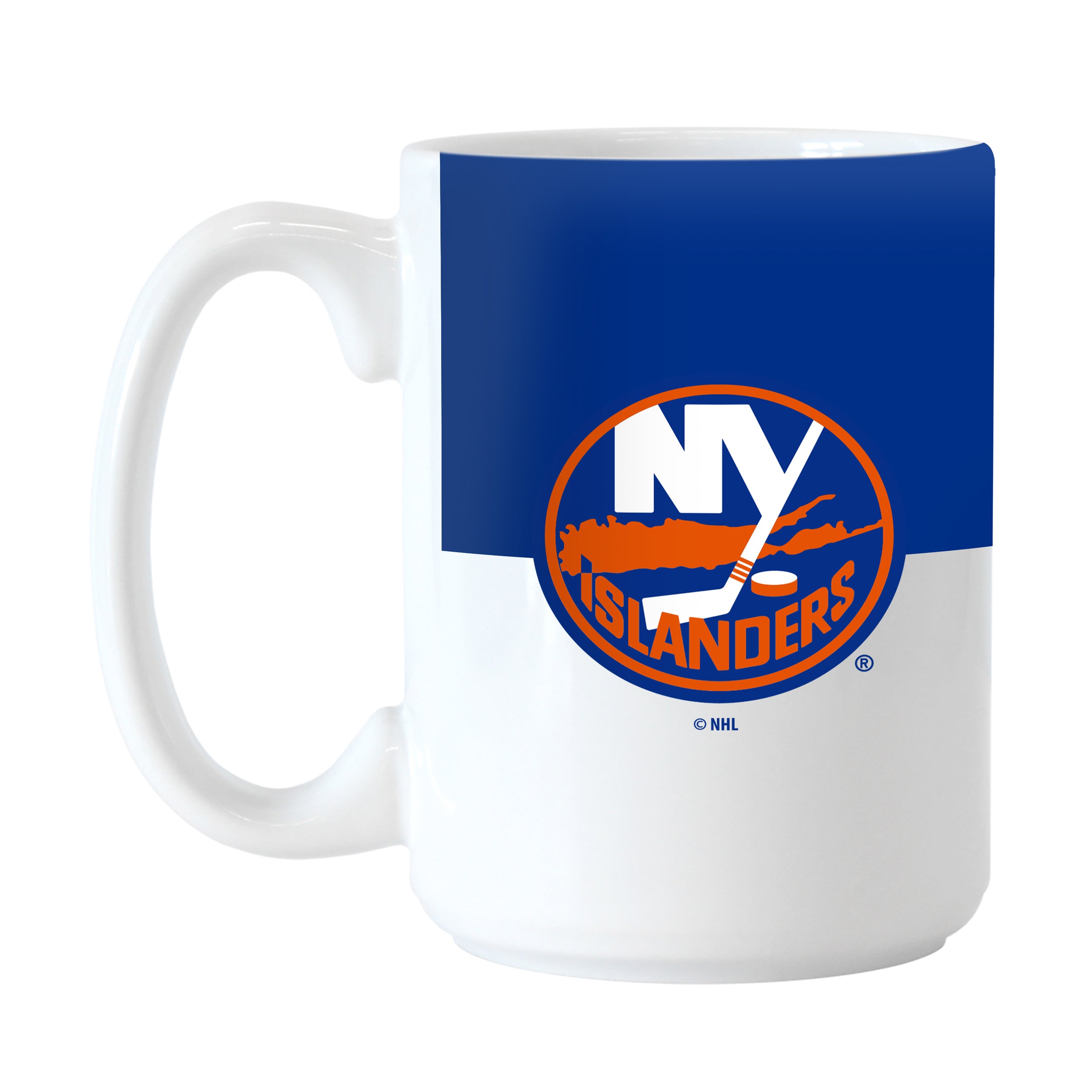 NY Islanders Color Block 15 oz Sublimated Mug | Logo Brands