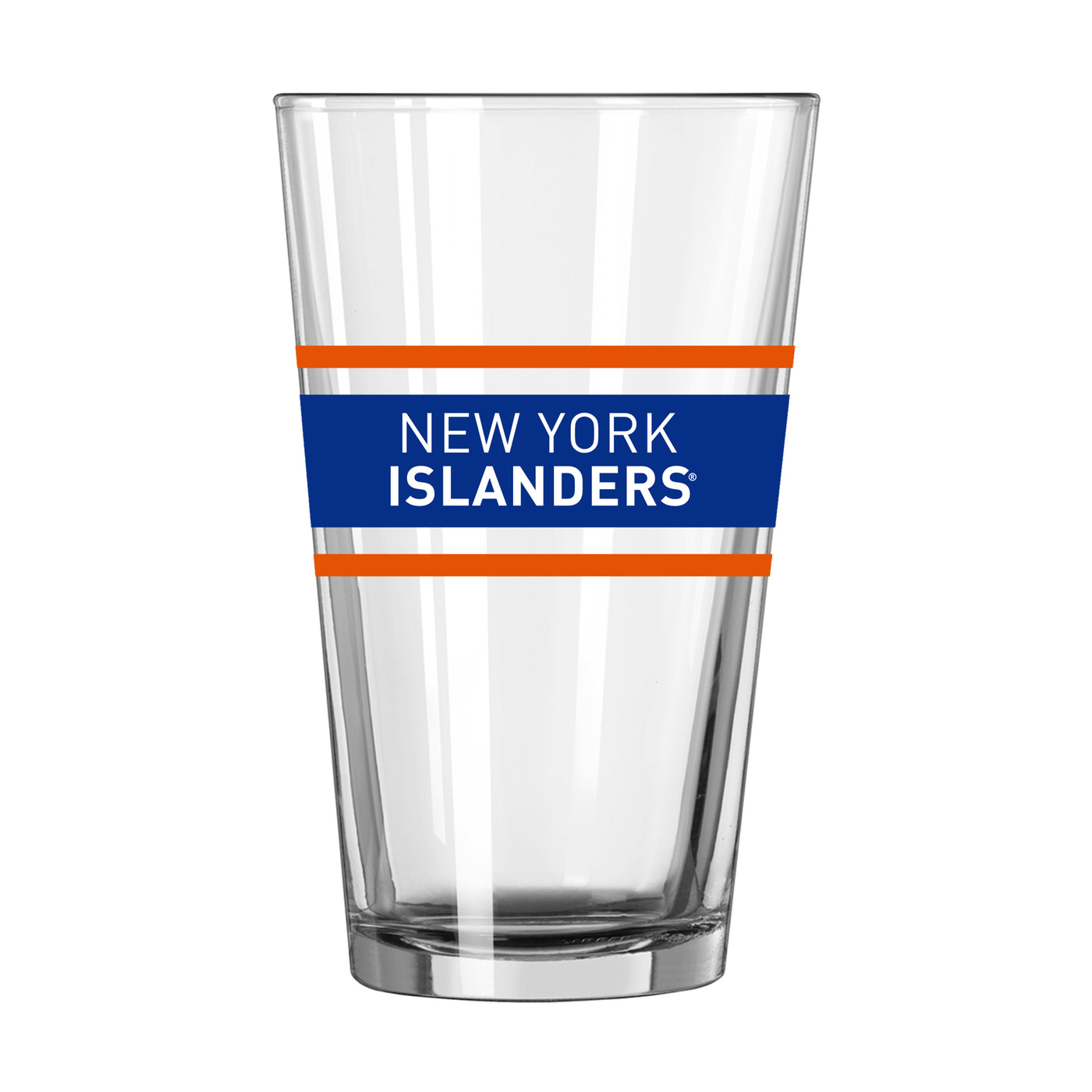New York Islanders 16oz Stripe Pint Glass