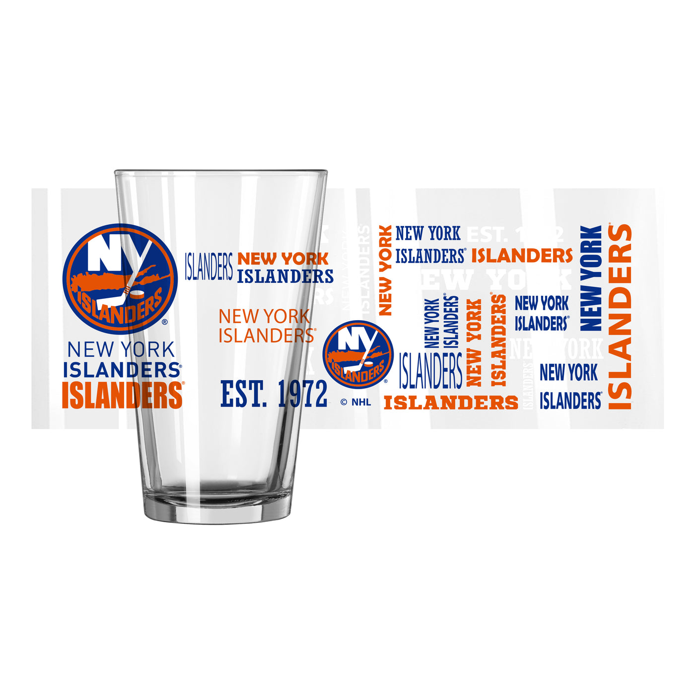 New York Islanders 16oz Spirit Pint Glass