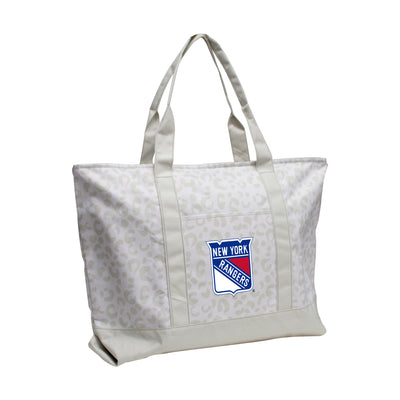 New York Rangers Leopard Pattern Tote - Logo Brands