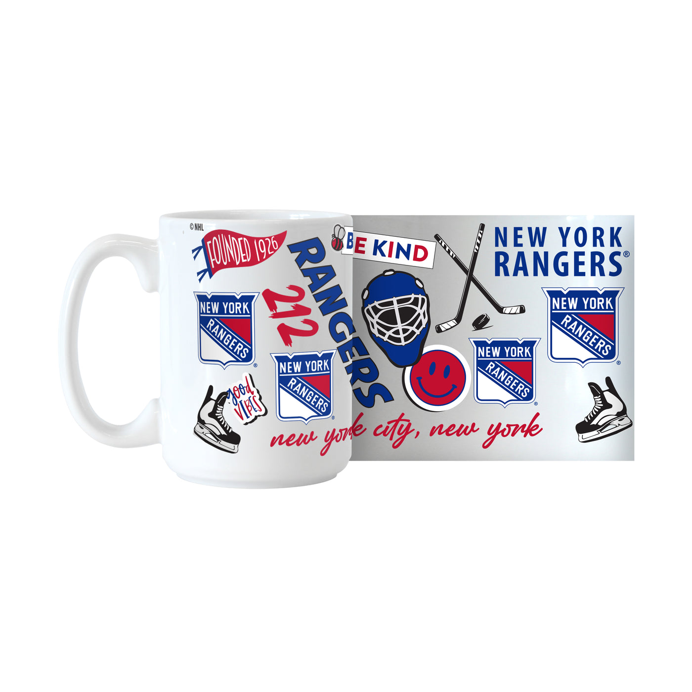 NY Rangers 15oz Native Sublimated Mug