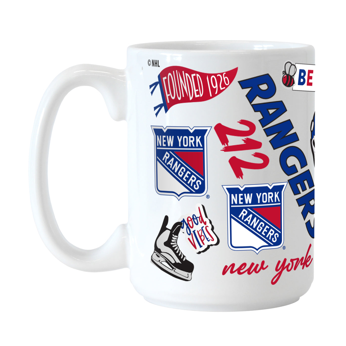 NY Rangers 15oz Native Sublimated Mug