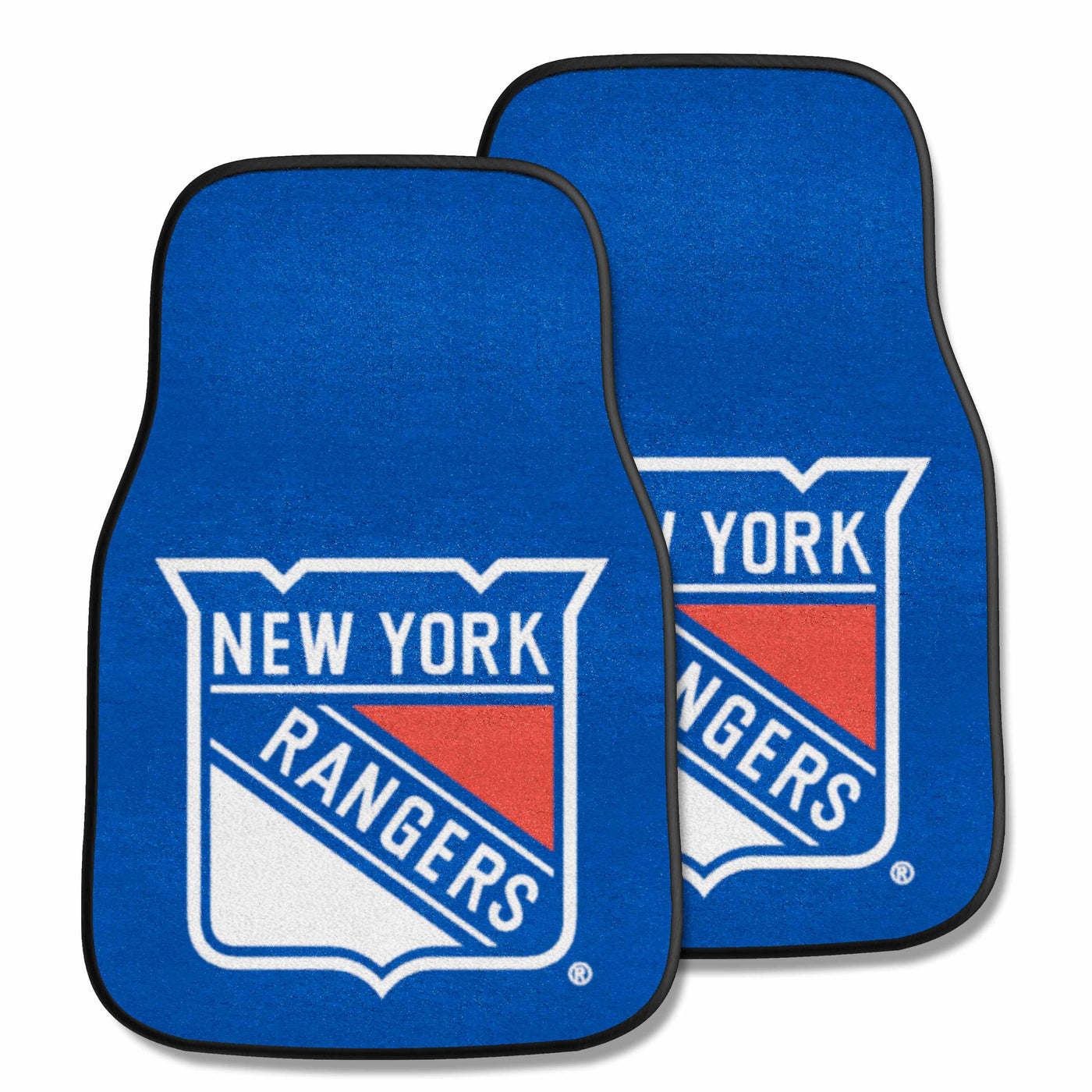 NHL - New York Rangers 2-pc Carpet Car Mat Set | Logo Brands