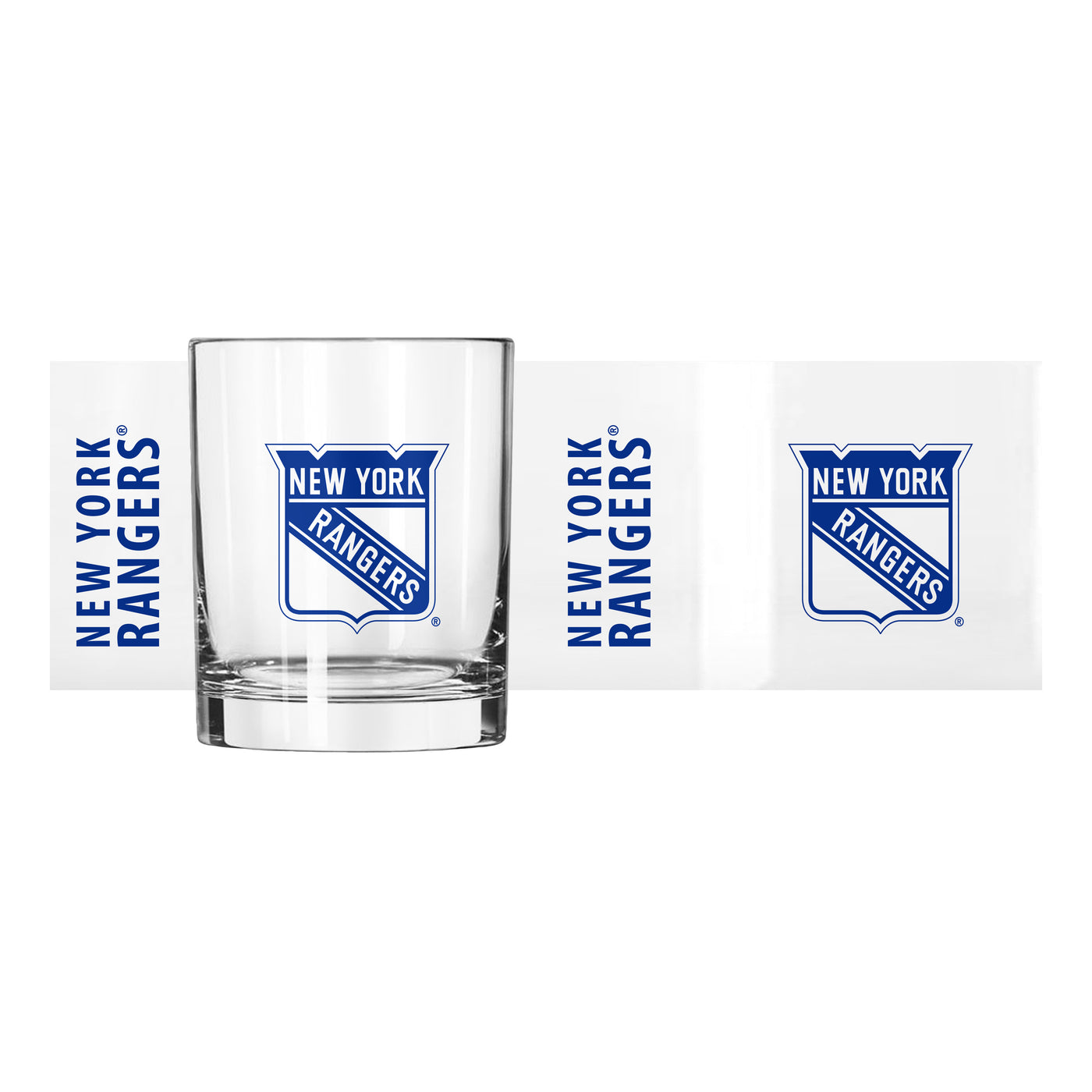 New York Rangers 14oz Gameday Rocks Glass