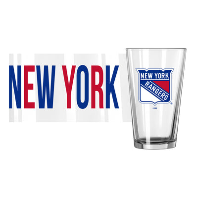 New York Rangers 16oz Overtime Pint Glass