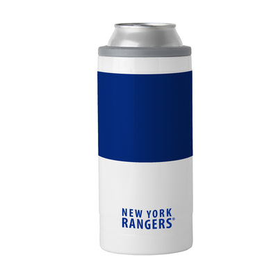 New York Rangers 12oz Colorblock Slim Can Coolie