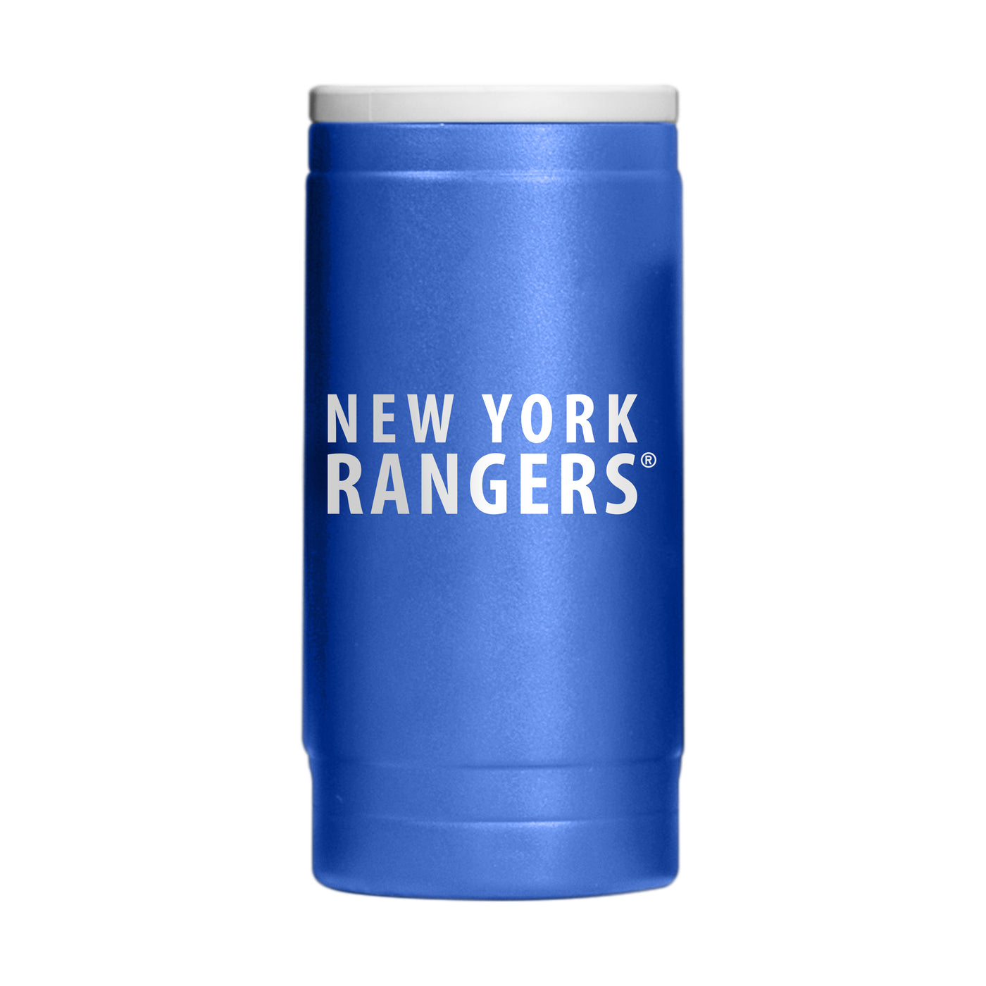 New York Rangers 12oz Flipside Powder Coat Slim Can Coolie - Logo Brands