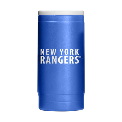 New York Rangers 12oz Flipside Powder Coat Slim Can Coolie - Logo Brands