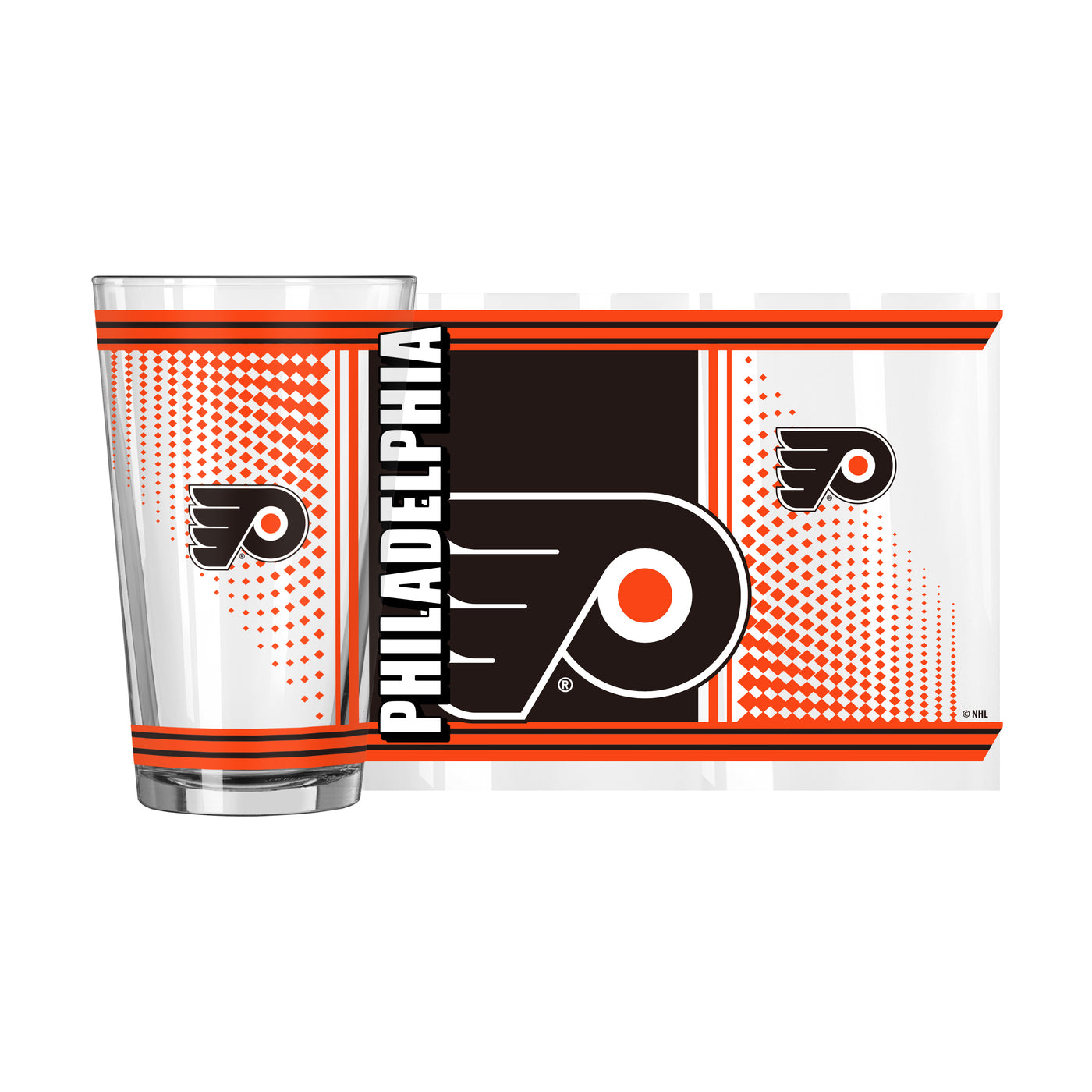 Philadelphia Flyers 16oz Hero Pint Glass