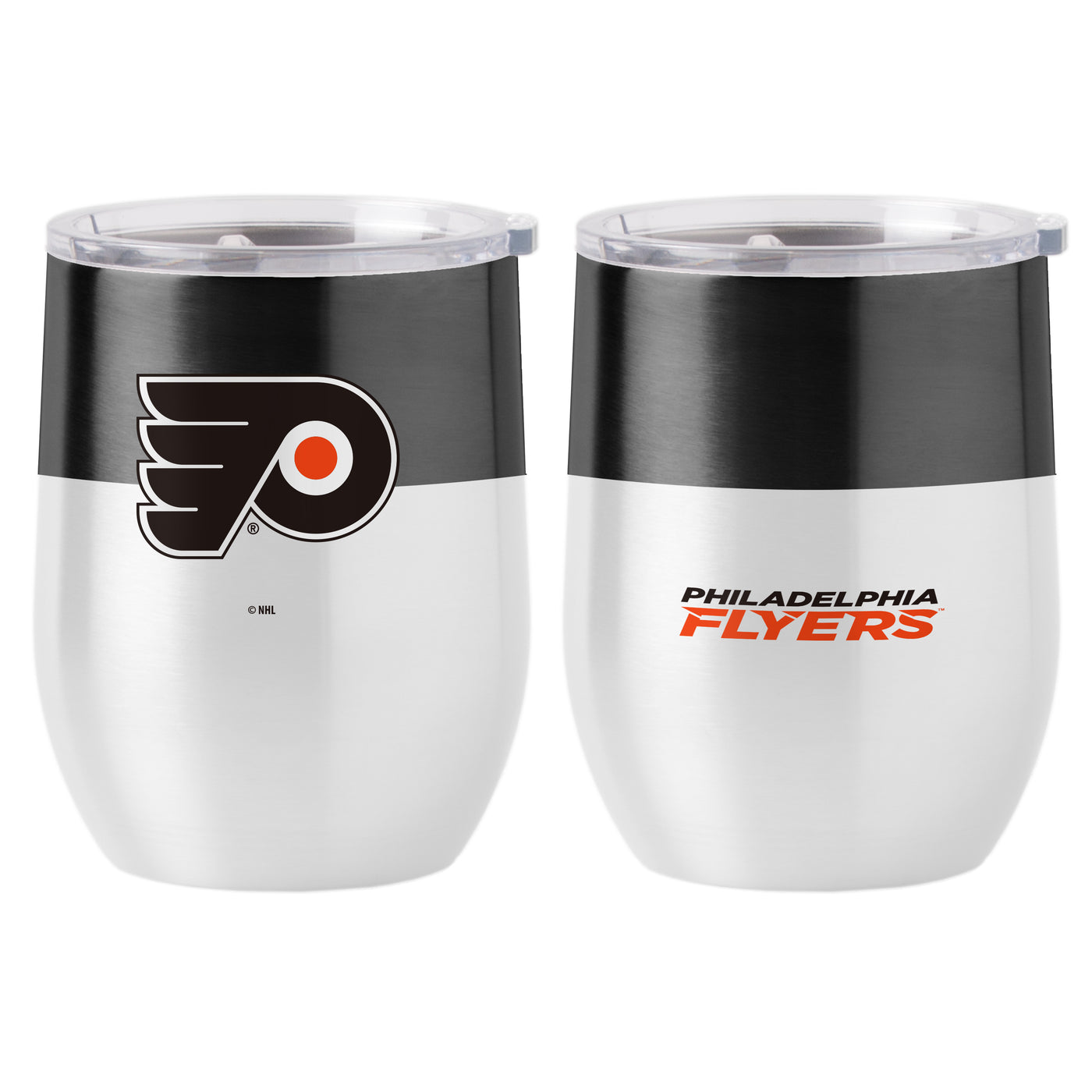 Philadelphia Flyers 16oz Stainless Curved Colorblock Tumbler - Logo Brands