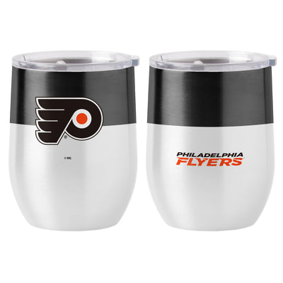 Philadelphia Flyers 16oz Stainless Curved Colorblock Tumbler - Logo Brands