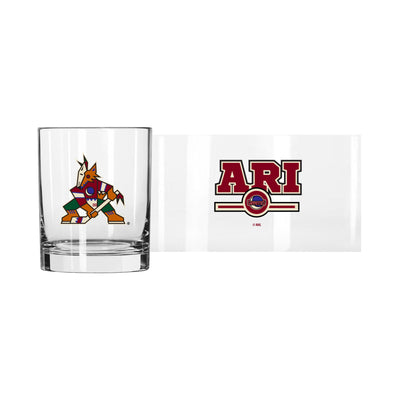 Phoenix Coyotes 14oz Letterman Rocks Glass