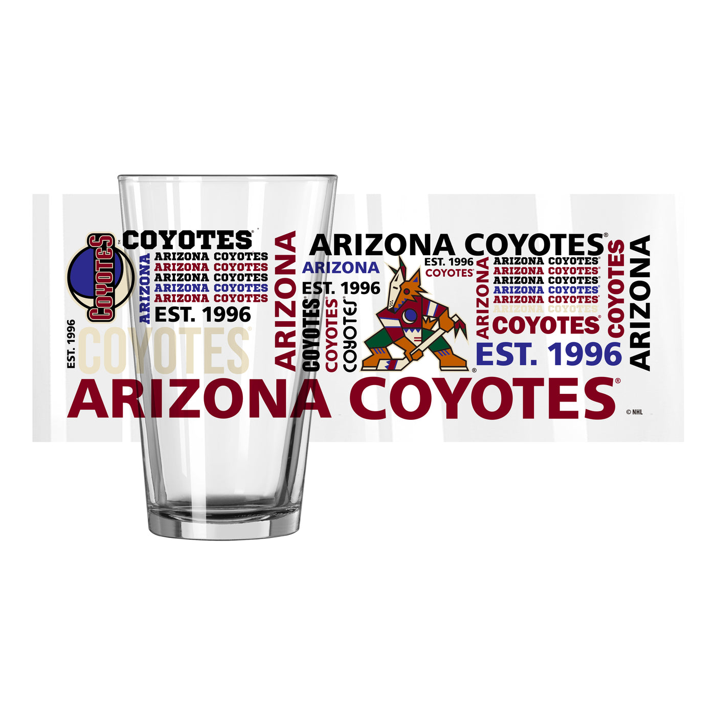 Phoenix Coyotes 16oz Spirit Pint Glass