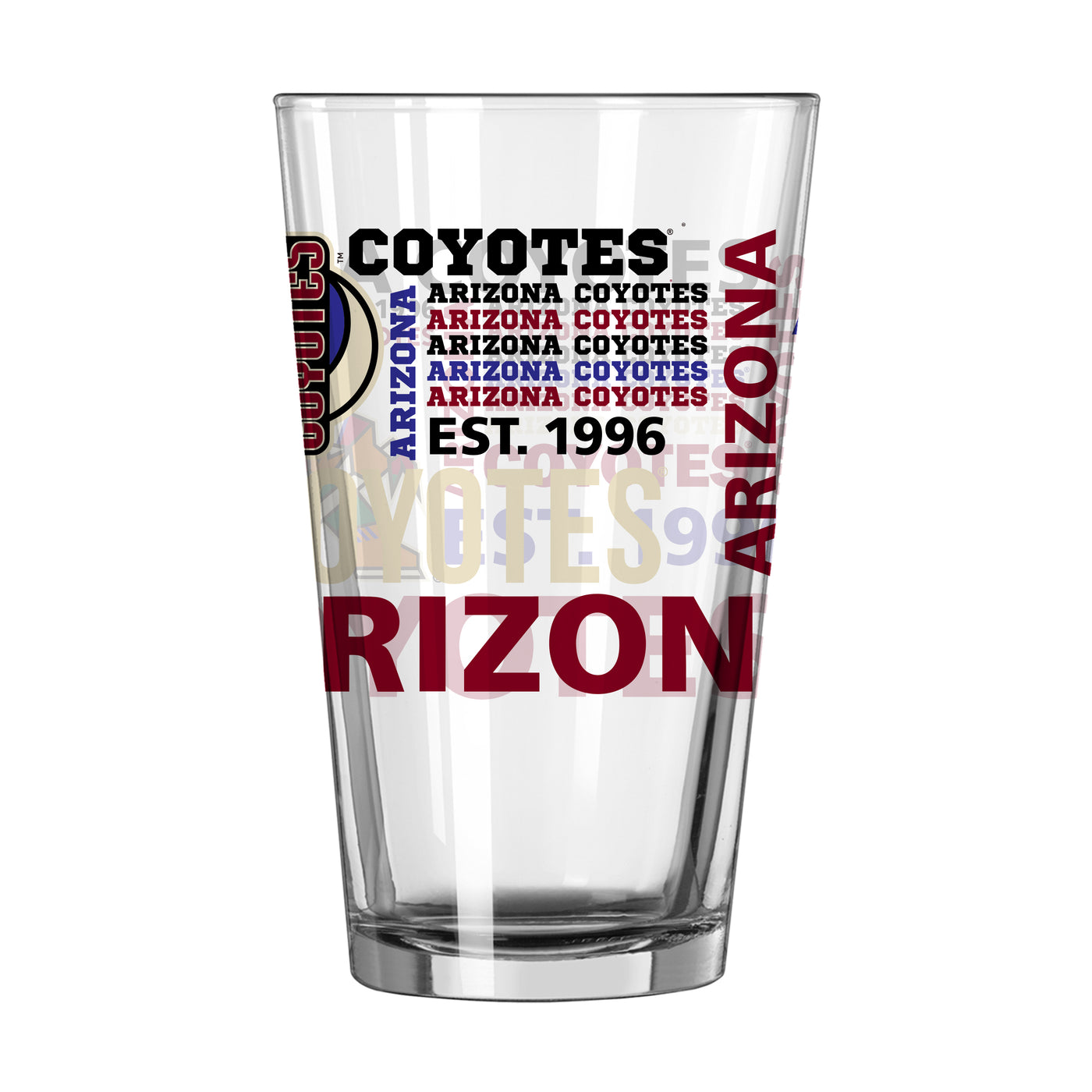 Phoenix Coyotes 16oz Spirit Pint Glass