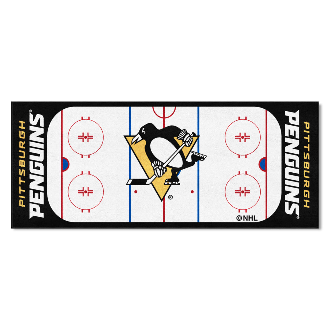 【激レア】NHL ピッツバーグ・ペンギンズ vintageラグマット インテリア Pittsburgh Penguins | Logo Brands