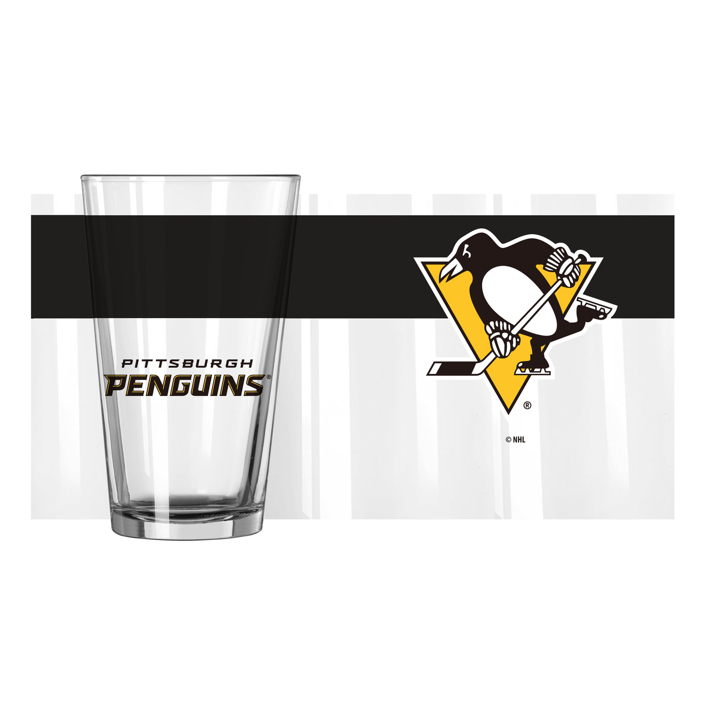 Pittsburgh Penguins 16oz Colorblock Pint Glass