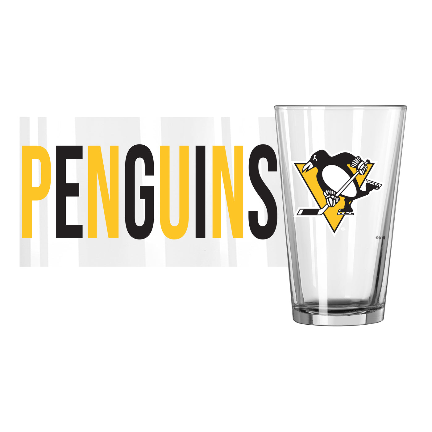 Pittsburgh Penguins 16oz Overtime Pint Glass