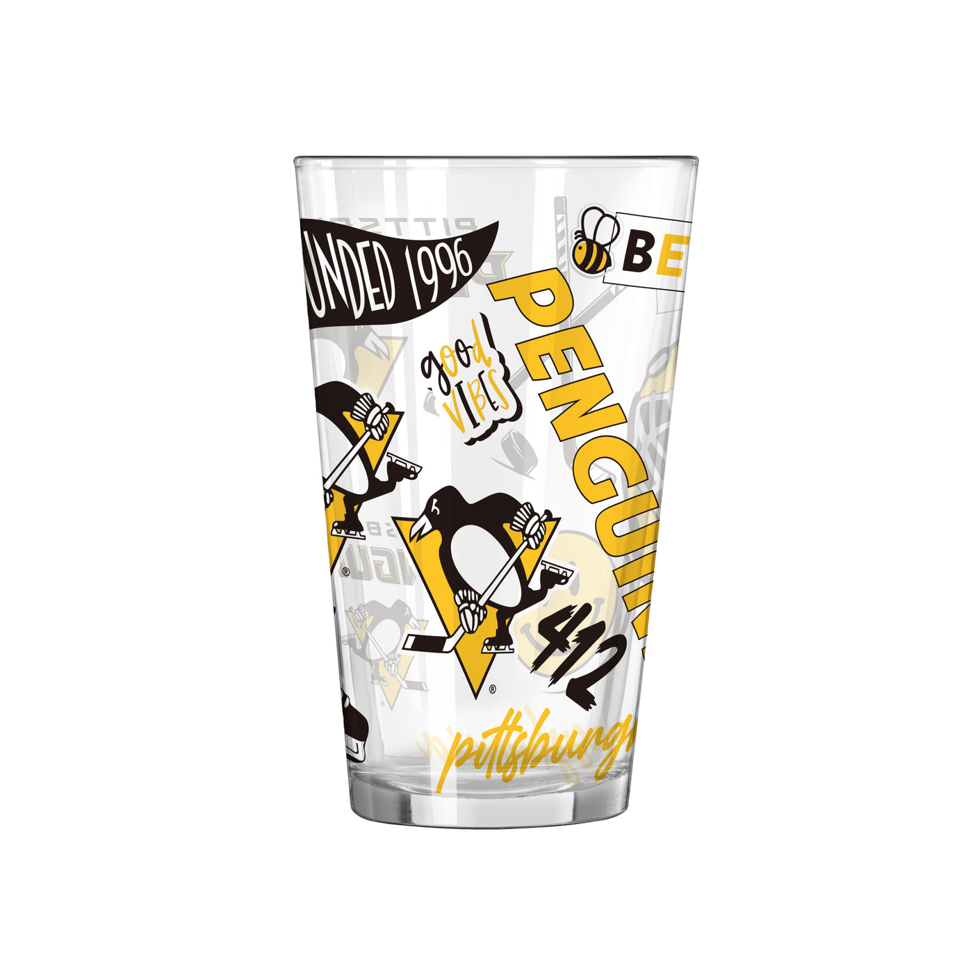Pittsburgh Penguins 16oz Native Pint Glass