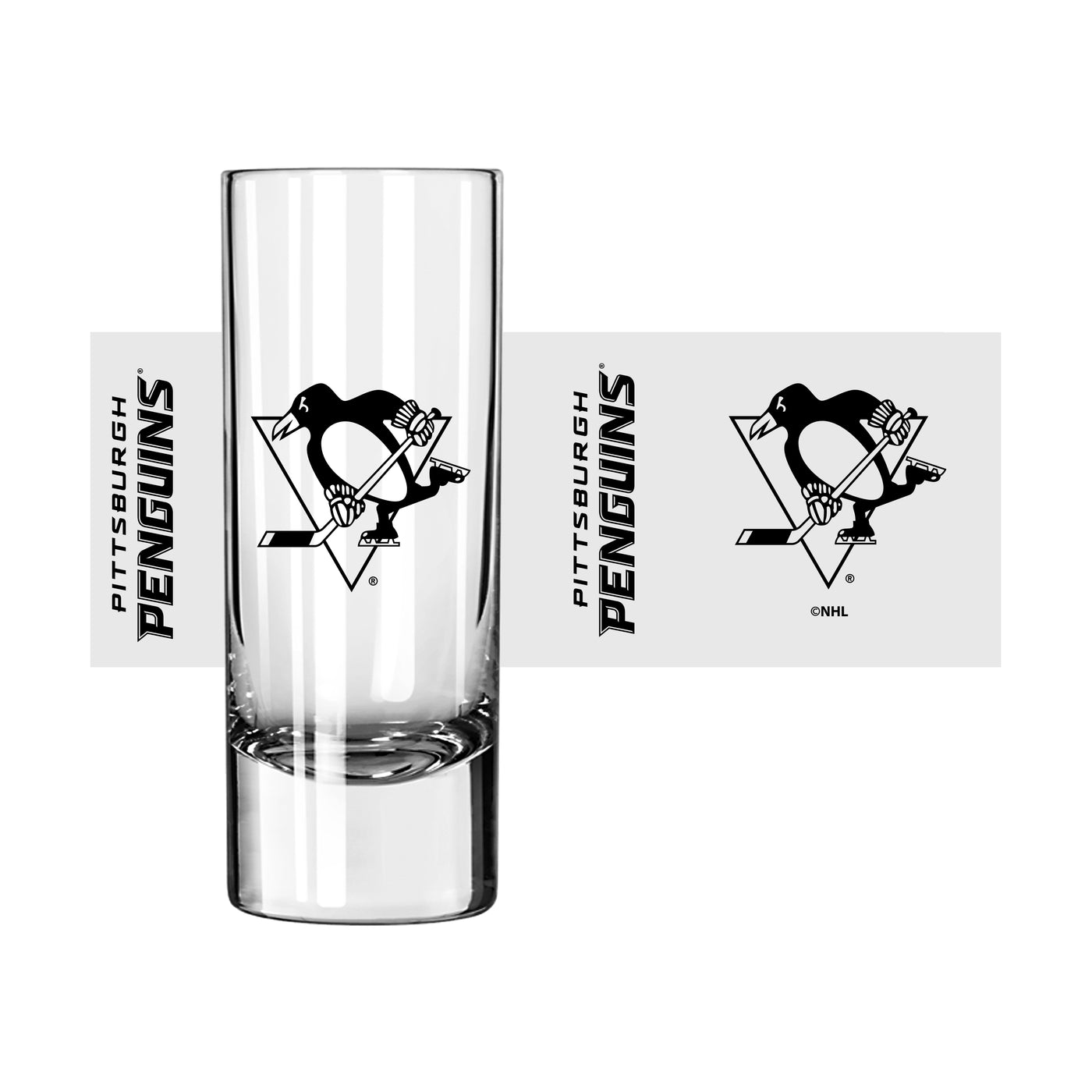 Pittsburgh Penguins 2.5oz Gameday Shooter Glass - Logo Brands