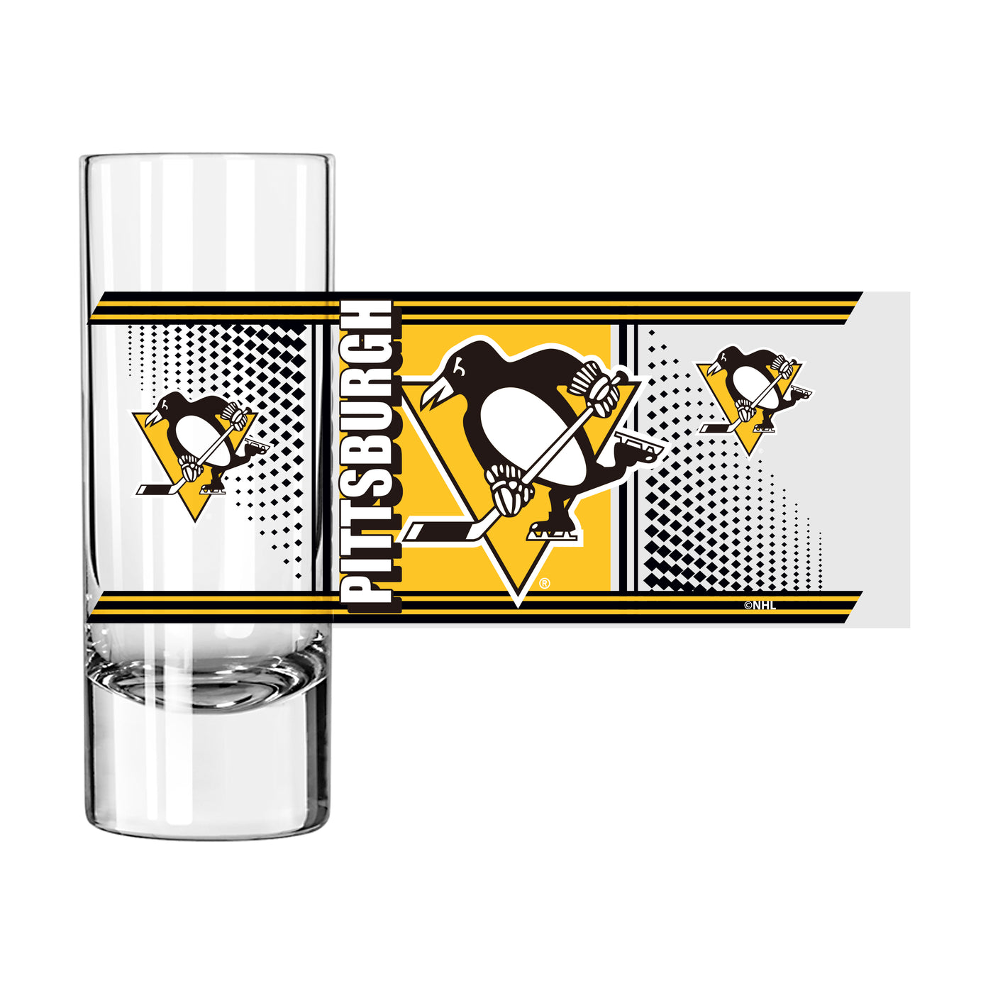 Pittsburgh Penguins 2.5oz Hero Shooter Glass