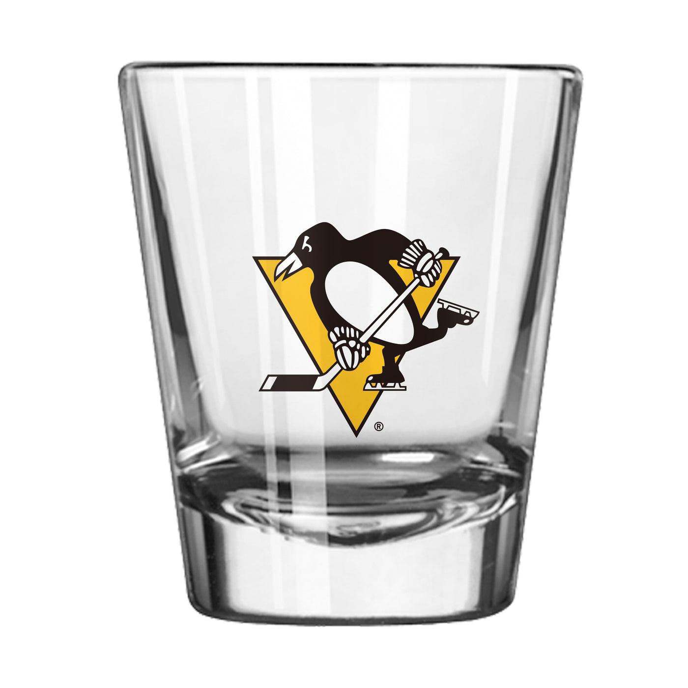 Pittsburgh Penguins 2oz Letterman Shot Glass