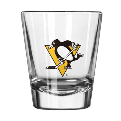 Pittsburgh Penguins 2oz Letterman Shot Glass