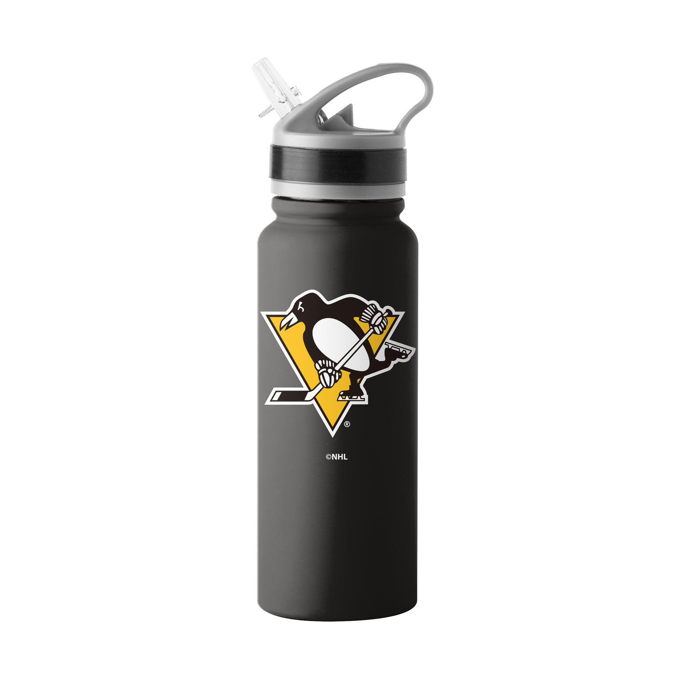 Pittsburgh Penguins Logo 25oz Stainless Single Wall Flip Top Bottle