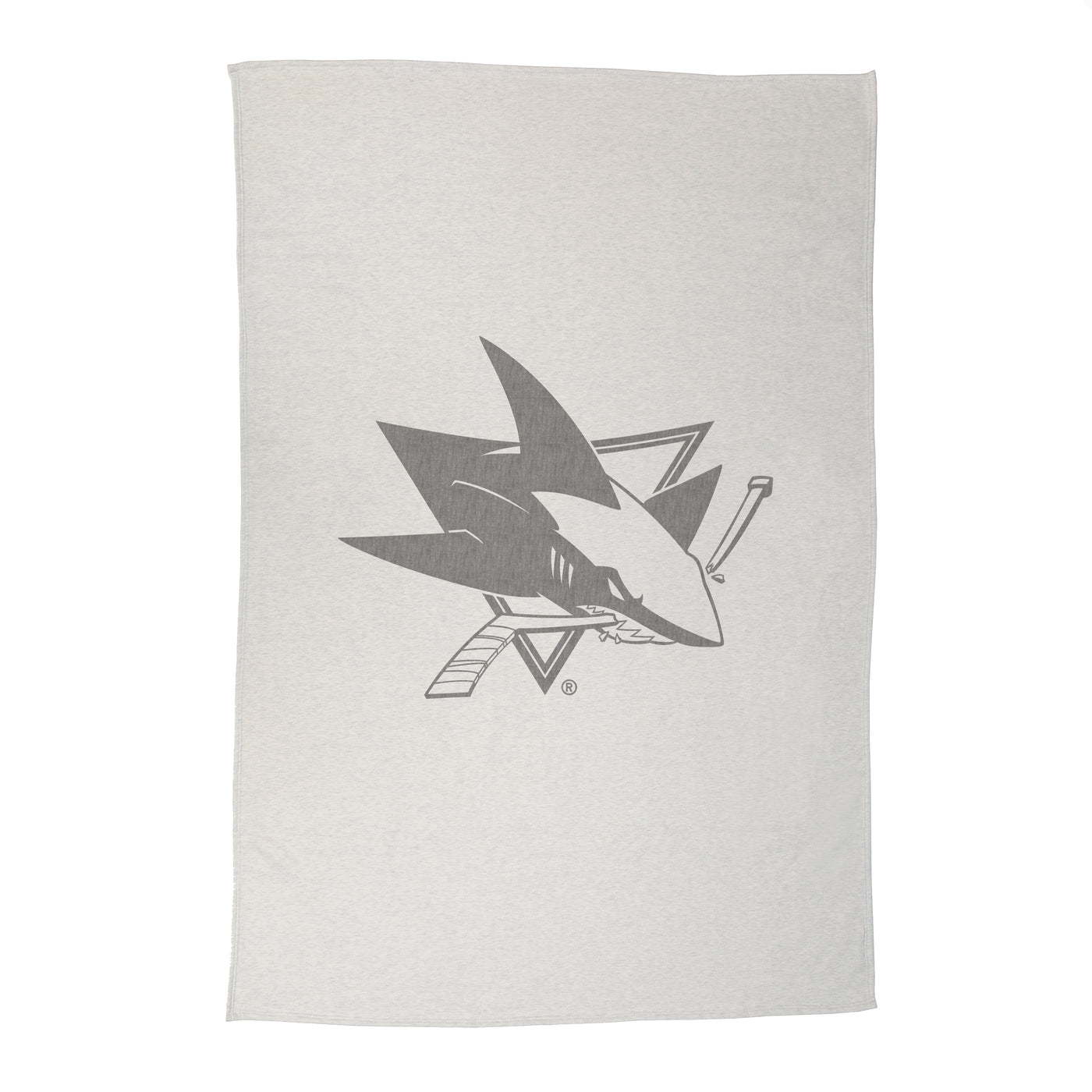 San Jose Sharks Oversized Logo Sublimated Sweatshirt Blanket