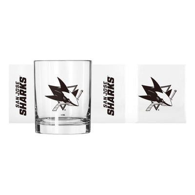 San Jose Sharks 14oz Gameday Rocks Glass