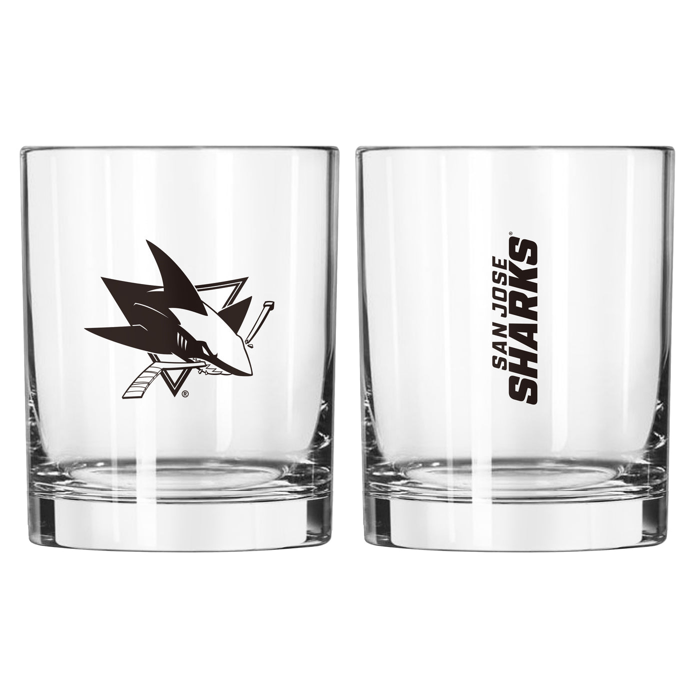San Jose Sharks 14oz Gameday Rocks Glass