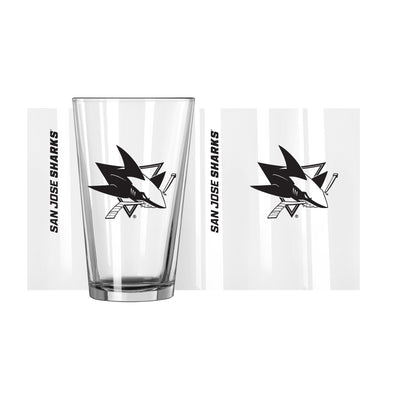 San Jose Sharks 16oz Gameday Pint Glass - Logo Brands