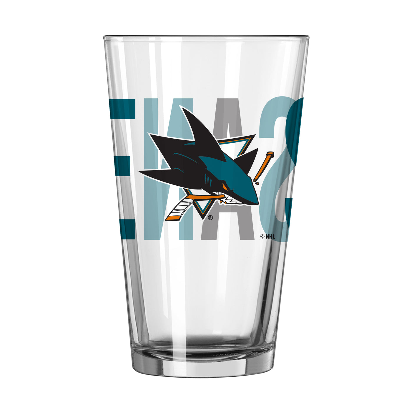 San Jose Sharks 16oz Overtime Pint Glass