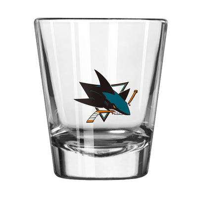 San Jose Sharks 2oz Letterman Shot Glass