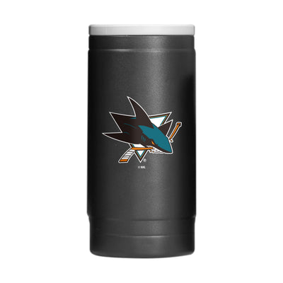 San Jose Sharks 12oz Flipside Powder Coat Slim Can Coolie - Logo Brands