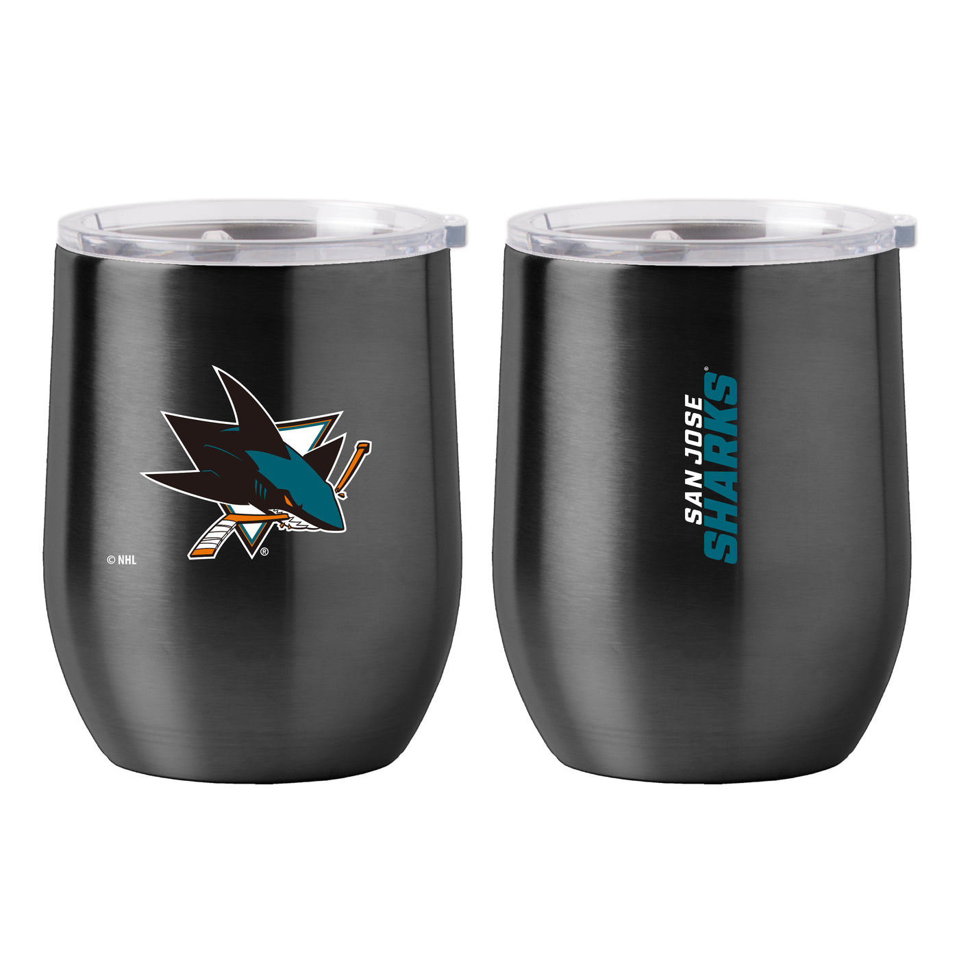 San Jose Sharks 16oz Gameday Stainless Curved Beverage