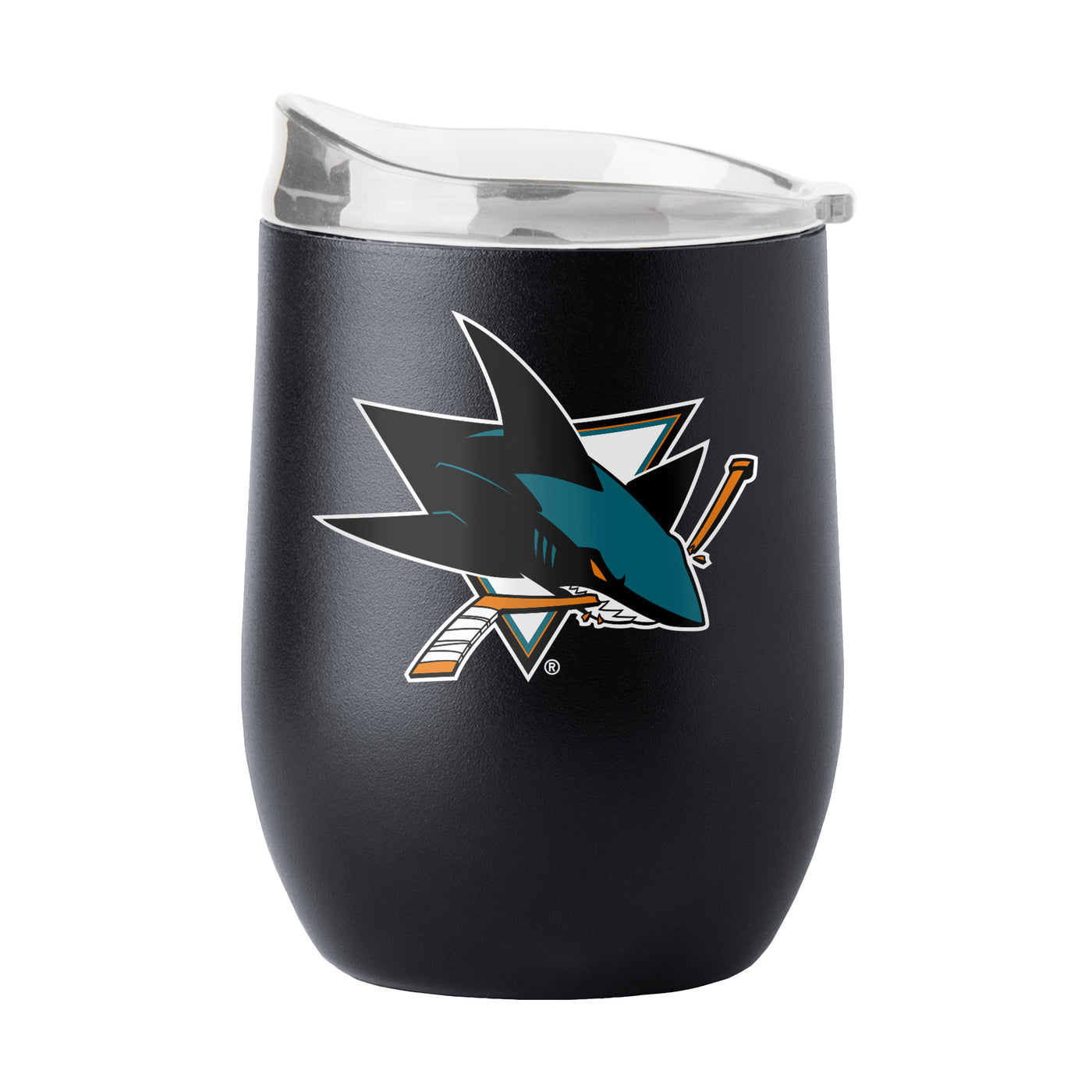 San Jose Sharks 16oz Flipside Powder Coat Curved Bev