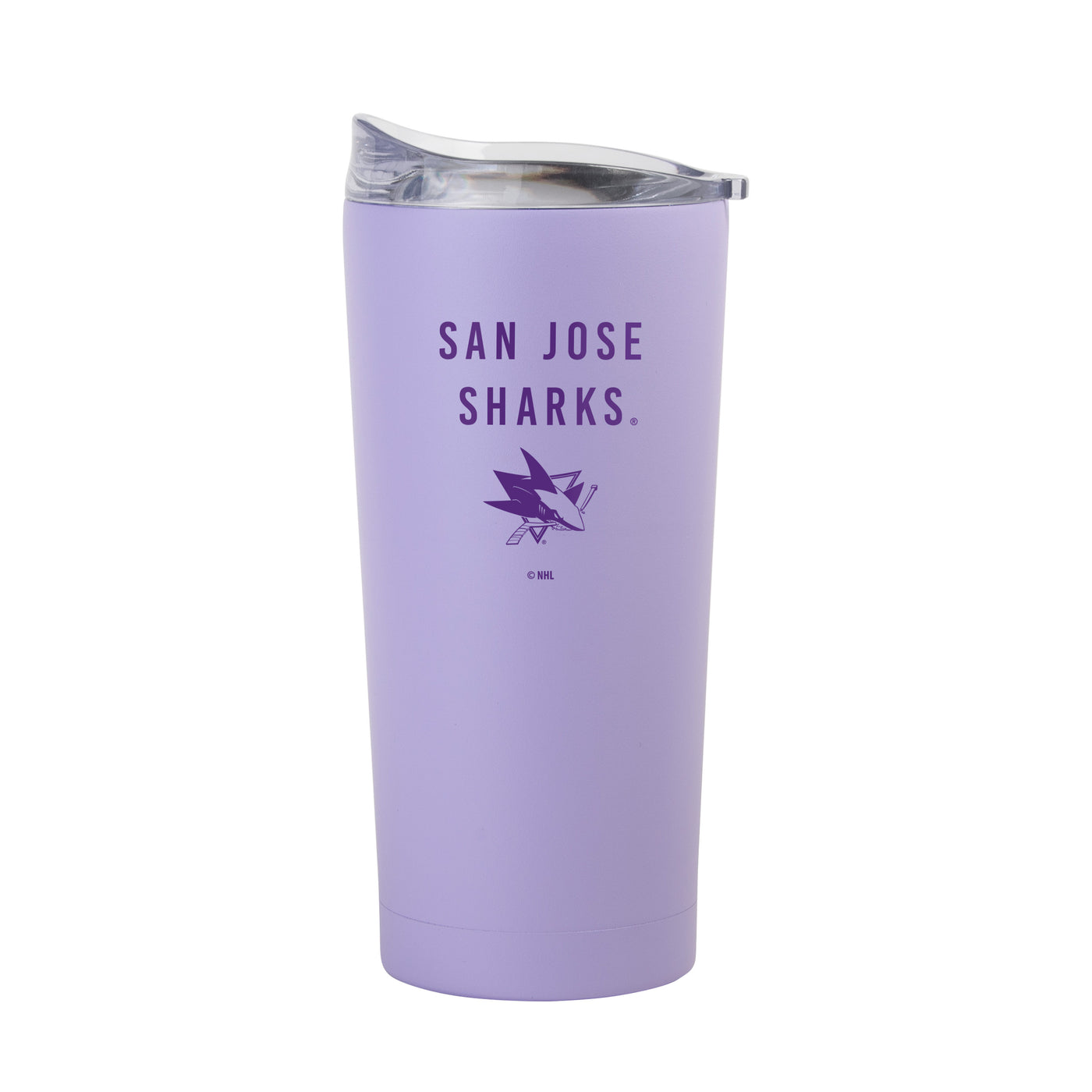 San Jose Sharks 20oz Tonal Lavender Powder Coat Tumbler