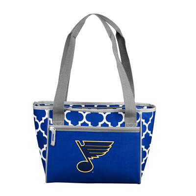 St Louis Blues Crosshatch 16 Can Cooler Tote