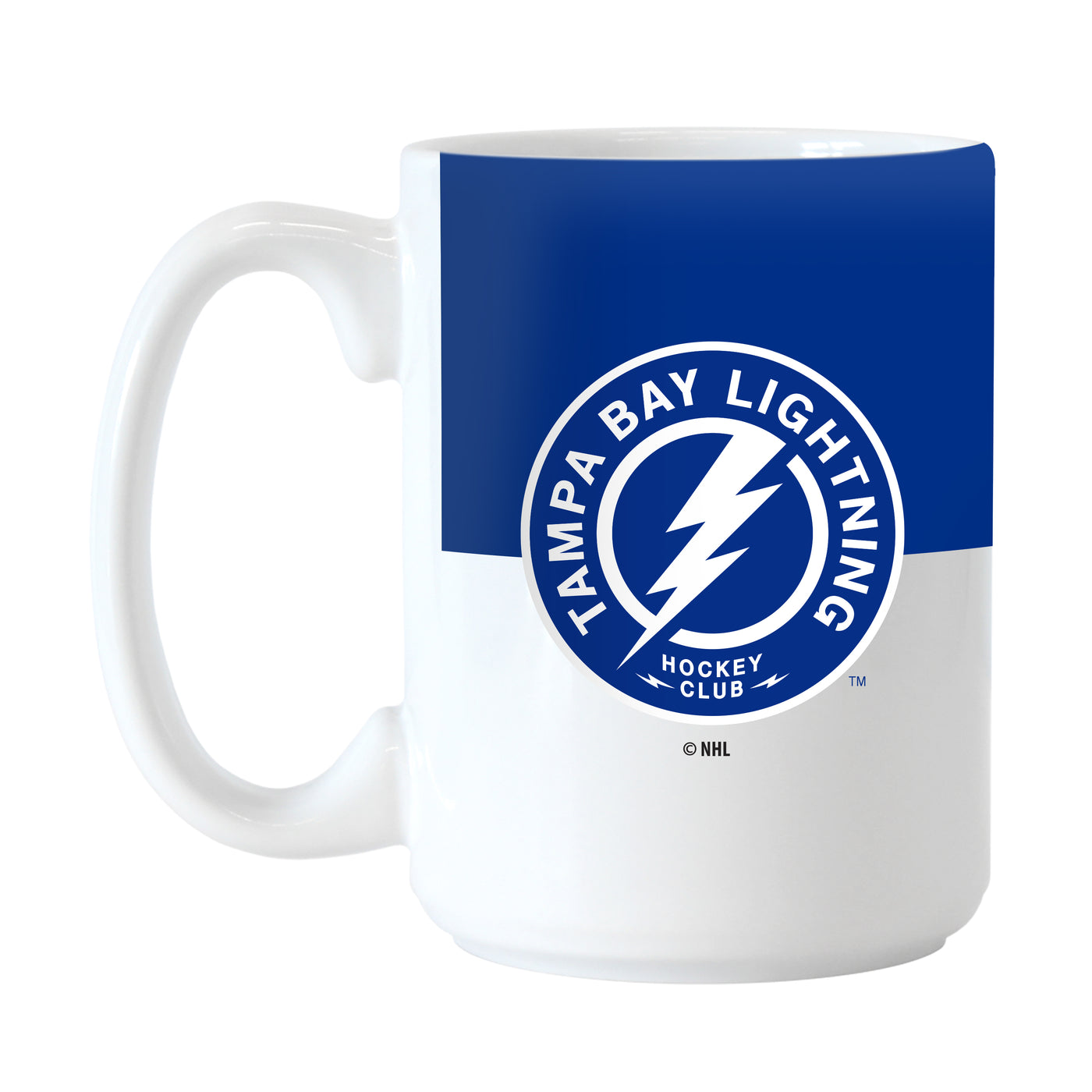 Tampa Bay Lightning Color Block 15 oz Sublimated Mug