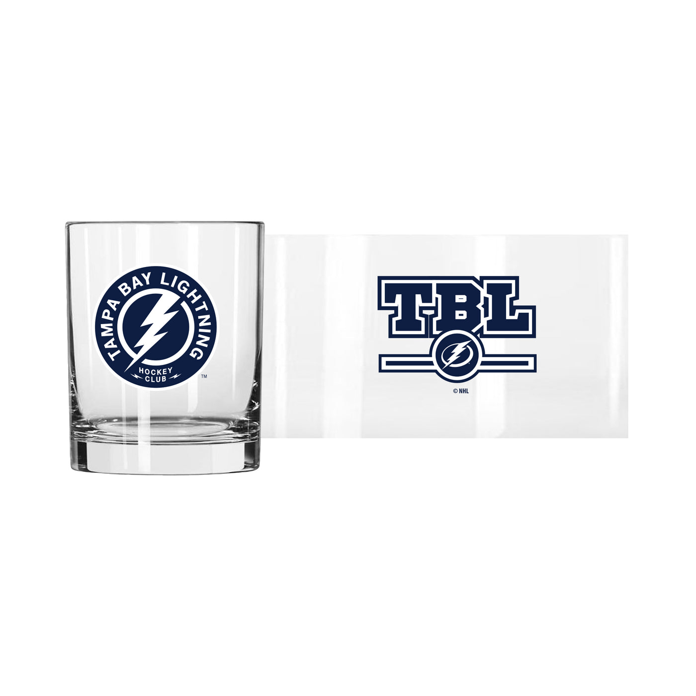 Tampa Bay Lightning 14oz Letterman Rocks Glass