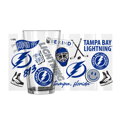 Tampa Bay Lightning 16oz Native Pint Glass