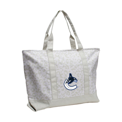 Vancouver Canucks Leopard Pattern Tote - Logo Brands