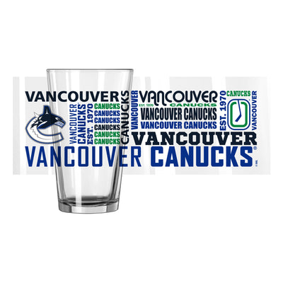 Vancouver Canucks 16oz Spirit Pint Glass