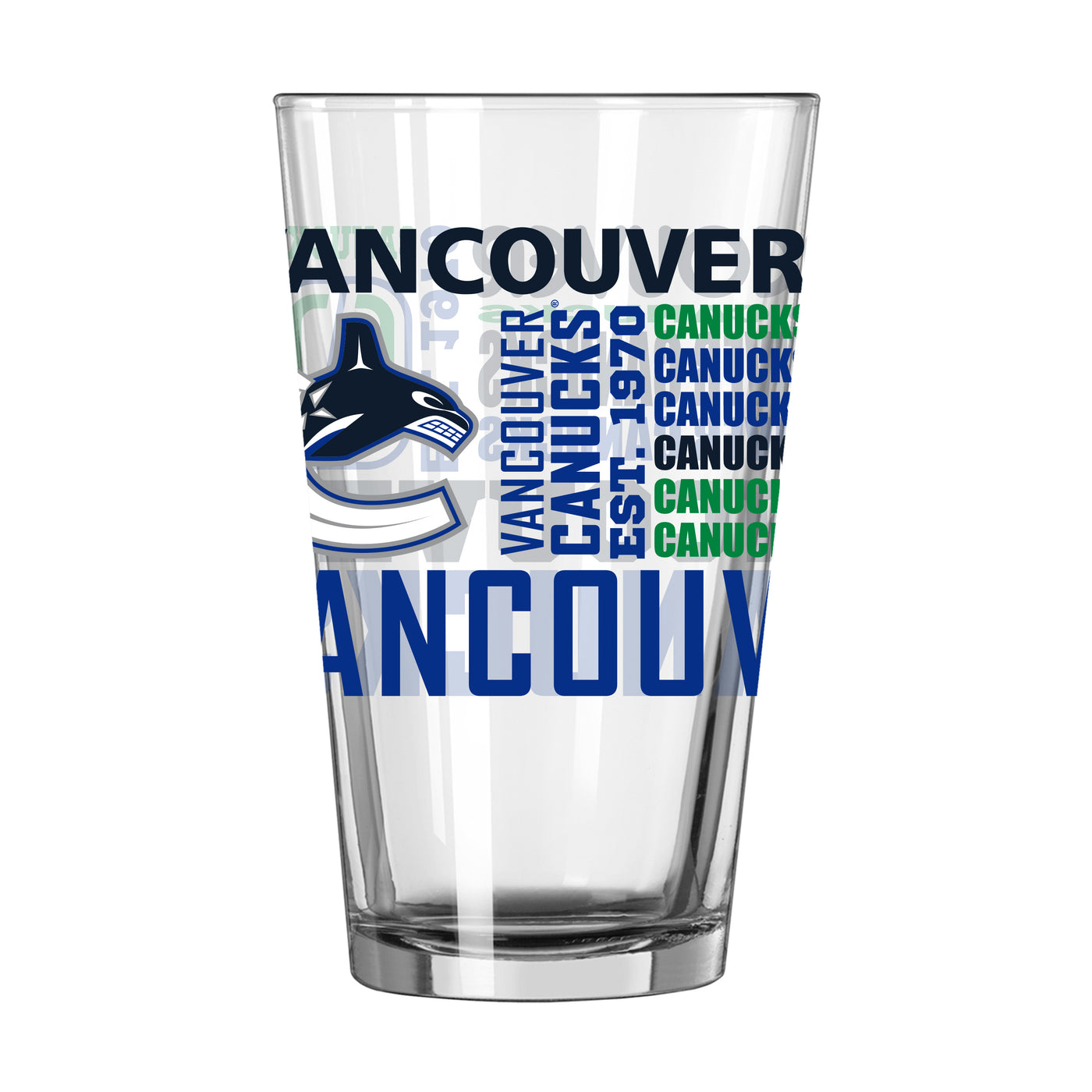 Vancouver Canucks 16oz Spirit Pint Glass